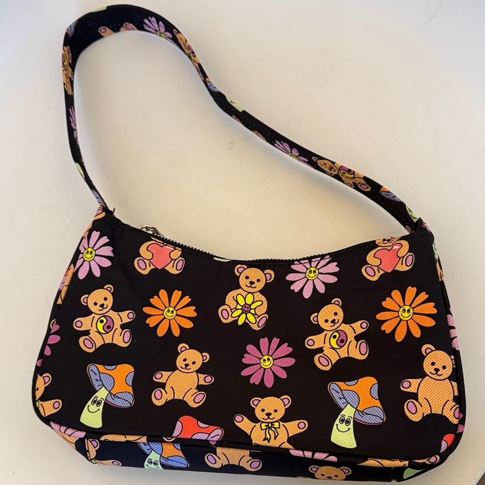 ASOS Trippy Teddy Bear Print Shoulder Bag